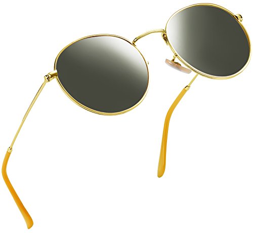 Joopin-Polarized Sunglasses Men Coating Lens Sun Glasses Women Vintage Round Sunglass Man (G15)