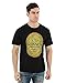 Guinness Distressed English Label T-Shirt, Large - Cotton Black Graphic Short Sleeve