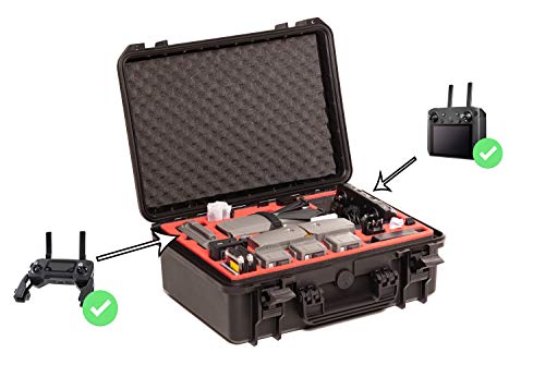 mc-cases Professional Carrying Case for DJI Mavic 2 Pro & Zoom and DJI Standard Controller and DJI Smart Controller - Perfect Suitcase - Made in Germany