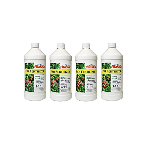 Lilly Miller Alaska Fish Fertilizer 5-1-1 Concentrate 1 Quart (4-Pack)