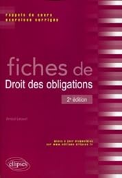 Fiches de droit des obligations