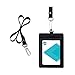 I-MART 2-Sided ID Badge Holder with Lanyard, Card Holder Wallet