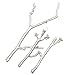 RechicGu Silver Plated Chic 4Pcs Christmas Tree Branch Hair Pin Headband Dress Snap Barrette Clip Fascinator