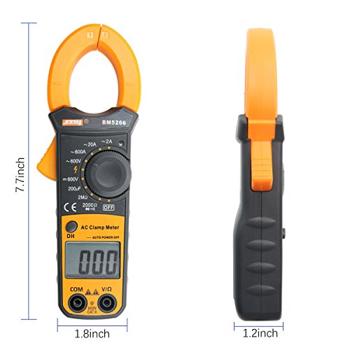 Xcellent Global Digital Clamp Meter Auto-Ranging Multimeter Electronic Measuring Instrument DIY Hand Tools with Voltage, AC Current, Diode and Resistance Test PC033