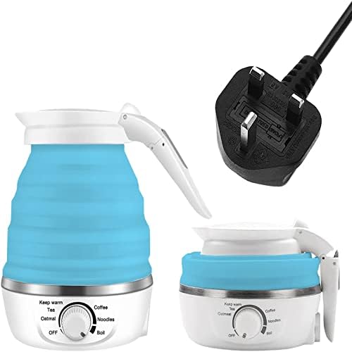 Camping Kettle Electric, Foldable Kettle, Adjustable Temperature Travel