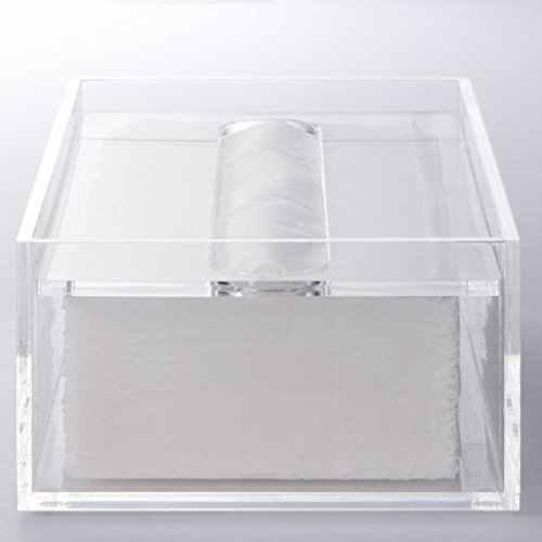 MUJI Clear Acrylic Bathroom Facial Tissue Dispenser Box Storage Case
