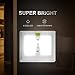 4 Super Bright LED Light Switch with Timer - AA Battery Operated Night Lights - Magnetic and Hangable - Dual Cob LED Cordless, Closet Light, Under Cabinet - KMSdeco 4 Super Bright COB LED