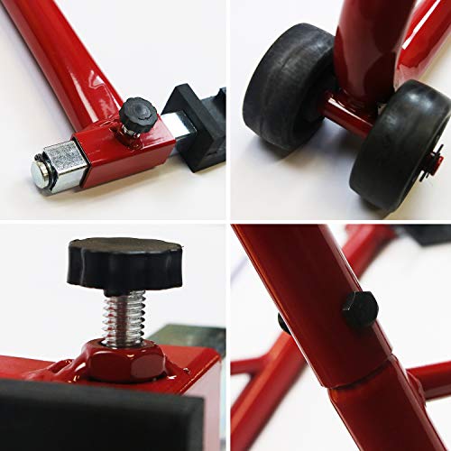 HYD-Parts Sport Bike Motorcycle Front & Rear Combo Wheel Lift Stands Fits for Honda,Kawasaki,Suzuki,Yamaha (Rear Stand)