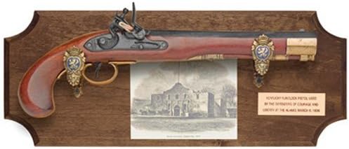 The Alamo Collection Framed Set Non Firing Replica Gun Dark Wood