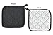 DII Basic Terry Collection Quilted 100% Cotton, Potholder, Blueberry, 3 Piece