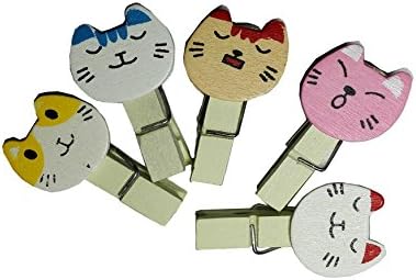 Clip Cats Fancy for Wooden Paper Clips Wedding Party Photo Clip Holder Office Accessories Paperclips