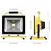 T-SUN 50W LED Work Light, Rechargeable Portable Flood Light， Waterproof Security Emergency Light for Outdoor, Camping, Working