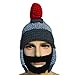 Kafeimali Men's Knight Knit Beard Hat Original Barbarian Warrior Halloween Caps