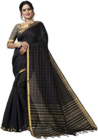 Being Banarasi Women's Tussar Silk Saree with Blouse Piece(Free Size)