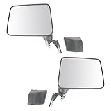 Manual Folding Black Mirror LH Driver RH Passenger PAIR for 87-95 Suzuki Samurai
