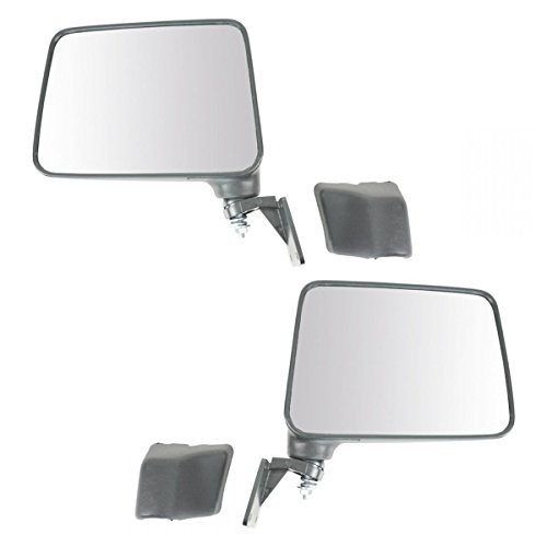 Manual Folding Black Mirror LH Driver RH Passenger PAIR for 87-95 Suzuki Samurai