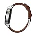 Motorola 2nd Generation Moto 360 46mm Smartwatch with Leather Wrist Band - Certified Refurbished (Silver & Cognac)
