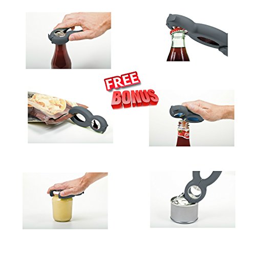 Bottle Can and Jar Opener Multi Kitchen Tool Bundle Rheumatoid Arthritis Products Aids Twister Grip Lid Seal Remover Lid Twist Off For Arthritic Hands Kitchen Gadgets and Tools Set