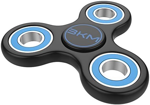[Figit] Fidget Spinner EDC Toy Tri Version By 3KM For Adults and Kids - Reduce Stress and Anxiety, Relieve ADHD/ADD and Quit Bad Habits - Premium Quality, Durable, Quiet and Prime