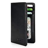 Slim Leather ID/Credit Card Holder Bifold Front Pocket Wallet with RFID Blocking