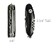 Geralt 11-in-1 Stainless Steel Swiss Army Style Pocket Folding Knife, Black