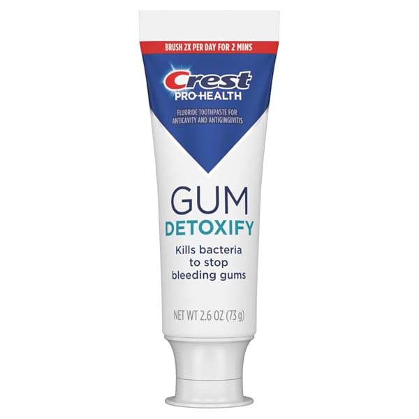 CREST PRO-HEALTH GUM DETOXIFY DEEP CLEAN TOOTHPASTE 2.6 OZ – ANTICAVITY, ANTIBACTERIAL FLOURIDE TOOTHPASTE, CLINICALLY PROVEN, GUM AND ENAMEL PROTECTION, PLAQUE CONTROL