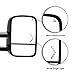 DEDC Towing Mirrors Chevy Tow Mirrors Fit For 2007-2013 Chevy Silverado 1500 2500 3500 GMC Sierra Power Heated With Arrow Led Light