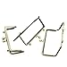 Housweety 2PCs Metal Purse Bag Frame Kiss Clasp Lock Bronze Tone 20cmx8cm