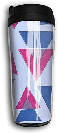 Bisexual Pride Triangles Flag Funny Food Grade PP Coffee Cup For Home Travel Mug,12oz