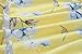Angashion Women's Floral Strapless Pleated Flowy Skater Mini Tube Dress Yellow
