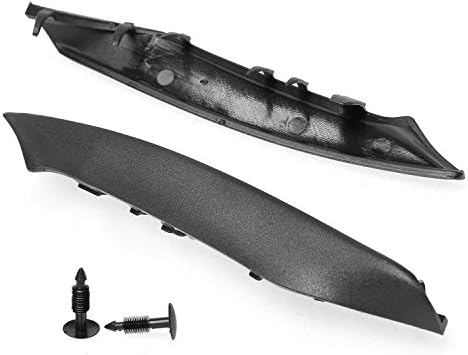 Car Windshield Weatherstrip Rubber Seal Trim Kit Wiper Cowling Rubber End Pieces for 2004-2008 Ford F-150 &amp; 2006-2008 Lincoln Mark LT with Retaining Pins