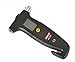 ZIBOO UNI-T UT-376 Portable Digital Tire Pressure Gauge - With Safety Hammer, LED Flashlight, Seatbelt Cutter