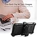 uu for LG Stylo 5/5+/5V/5X/LG Stylo 5 Plus Phone Case Built-in[Full Coverage Screen Protector] with Belt Clip[Kickstand] Full Body Heavy Duty Sturdy Swivel Belt Clip Holster Case,Black