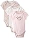 Little Me Baby-Girls Newborn Leopard 3 Pack Bodysuit, Pink/Multi, 3 Months