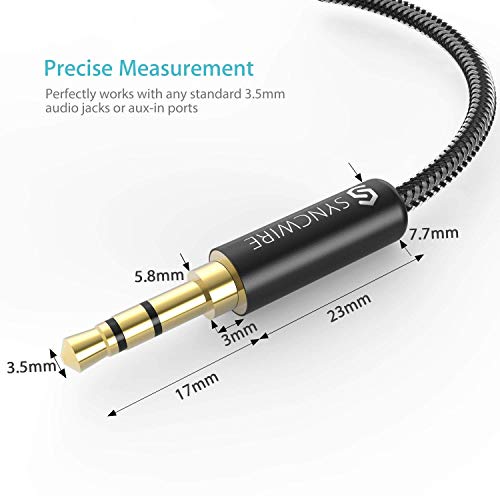 3 Syncwire+Cable+Auxiliary+Headphones+Stereos+Smartphones