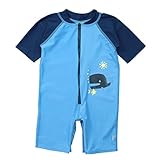 i play. Baby One Piece Swim Sunsuit, Blue Whale, 12 Months