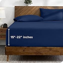 Bare Home Queen Fitted Sheet - Extra Deep Pocket