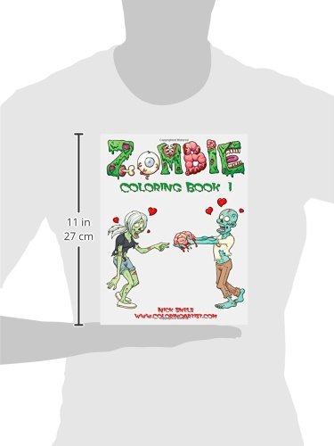 Download Amazon Com Zombie Coloring Book 1 9781508889984 Snels Nick Books