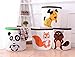 HIYAGON Storage Bin,Cube Hamper Box for Kids Toys Animal Theme Decor Perfect for Home,Office(Blue Dinosaur)