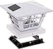 GreenLighting 5x5 Solar Post Cap Light with 4x4 Base Adapter (White, 12 Pack)