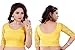 Fressia Fabrics Readymade free Size saree blouse for women party wear choli Yellow, One Size