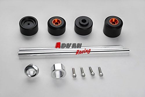 Advan Front & Rear Axle Fork Carsh Sliders Cap Protector Fit KTM 690 DUKE SUPERMOTO