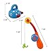 Bath Toys Fishing Game with Floating Fish Enjoy Bathing Fun Time Great Gift for Baby Kids Girls Boys 2 3 4 Years Old Early Education,Random delivery