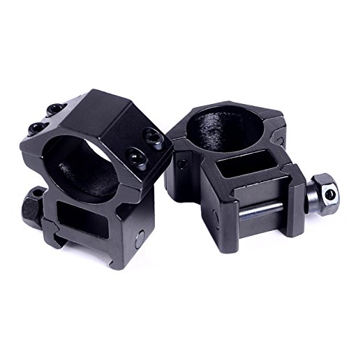 Ohuhu 1"/2PCs High Profile Picatinny / Weaver Rings