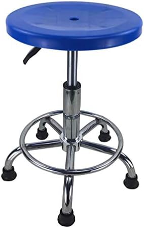 CHAR, work stool chair, laboratory factory swivel chair, blue office stool barber shop beauty salon stool medical stool height adjustable 360° rotatable-blue