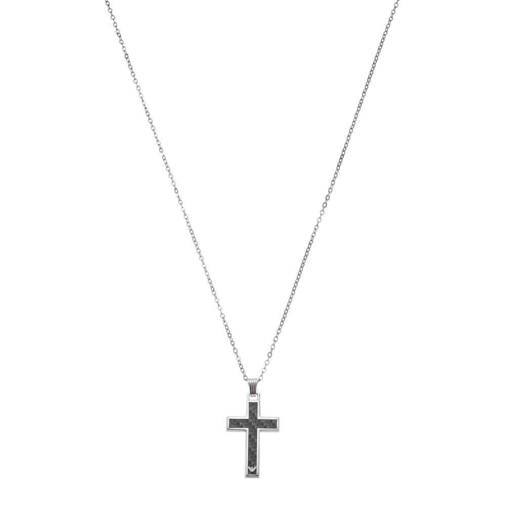 Emporio Armani Men's Stainless Steel with lobster clasp closure Pendant necklace — image 1