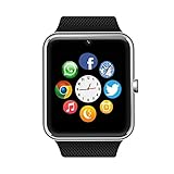 Bluetooth Smart Watch Phone with SIM Card Slot/Camera/Pedometer for Android HTC Sony Samsung LG Google Pixel /Pixel and iOS iPhone Sweatproof…