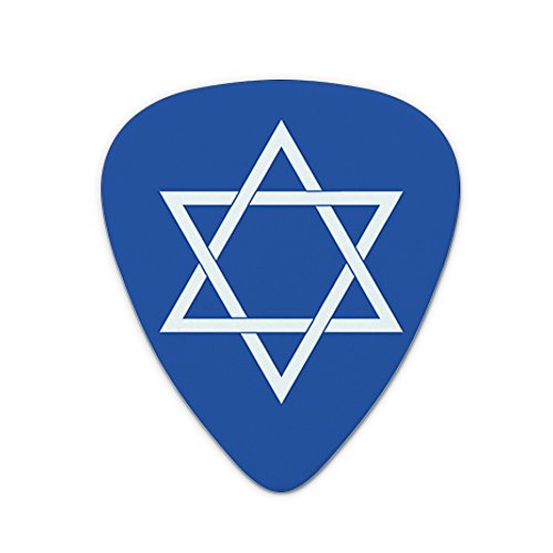 Star of David Jewish Israel Ancient Religion Symbol Novelty Guitar Picks Medium Gauge - Set of 6