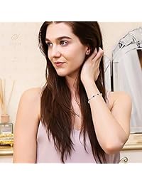 SIVERY - Pulsera para mujer con cristales de Swarovski, colgante para mujer, regalo para mamá, pulseras para ella