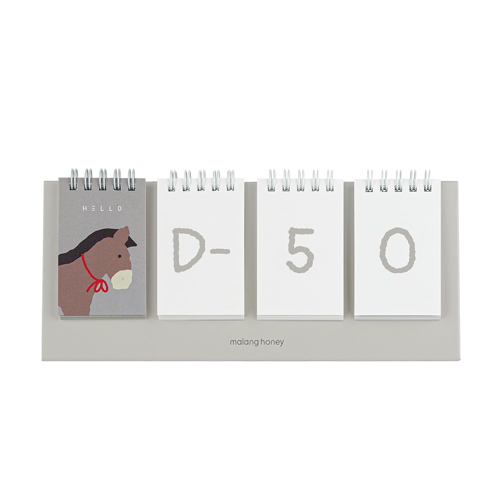 Photo 1 of [Malang Honey] D-Day Perpentual Desk Calendar (Self-Design Own Calendar/Count Down for Newborn/Record Baby Moment) (Little Pony)